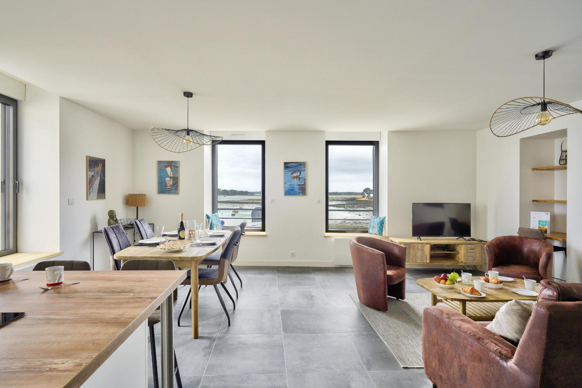 Appartement 4 Personnes Avec Vue Mer Île-Tudy Exterior foto